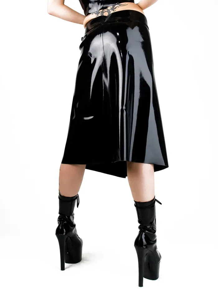 HonourSkintwocom Latex Kilt Black Anal