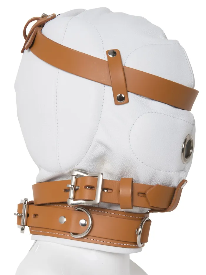 HonourSkintwocom Restraints Leather Total Sensory Deprivation Hood