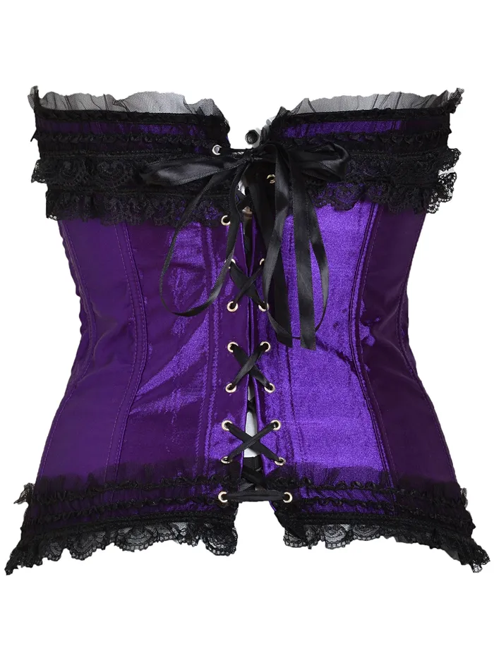 HonourSkintwocom Satin Tutu Corset Purple And Black Vibrators HonourSkintwocom Satin Tutu Corset Purple And Black Vibrators