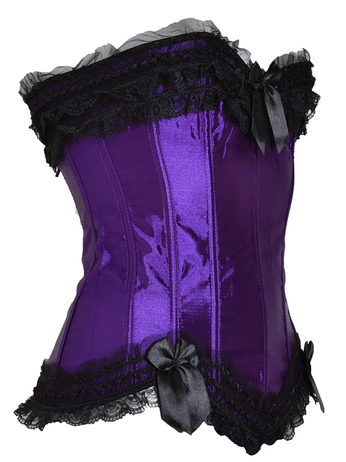 HonourSkintwocom Satin Tutu Corset Purple And Black Vibrators HonourSkintwocom Satin Tutu Corset Purple And Black Vibrators