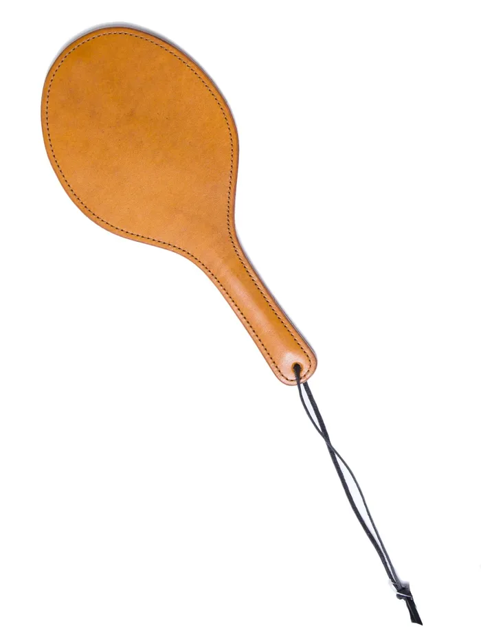 HonourSkintwocom Vibrators Deluxe Tan Leather Paddle