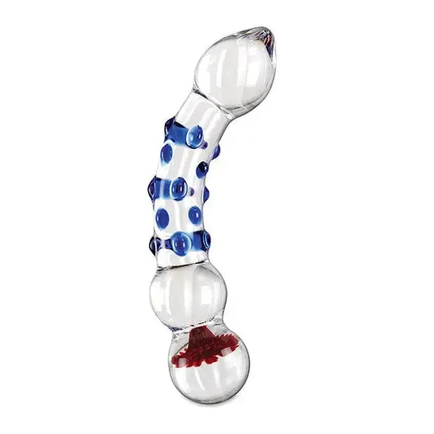 Icicles Dildos Icicles No 18 Hand Blown Glass Massager Clear Wblue Knobs Icicles Dildos Icicles No 18 Hand Blown Glass Massager Clear Wblue Knobs