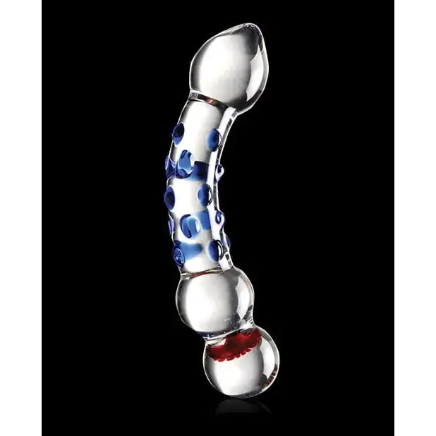 Icicles Dildos Icicles No 18 Hand Blown Glass Massager Clear Wblue Knobs Icicles Dildos Icicles No 18 Hand Blown Glass Massager Clear Wblue Knobs