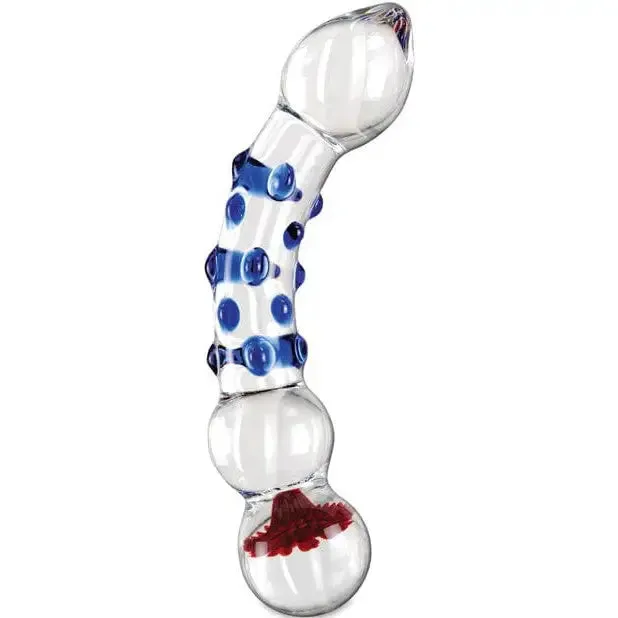 Icicles Dildos Icicles No 18 Hand Blown Glass Massager Clear Wblue Knobs Icicles Dildos Icicles No 18 Hand Blown Glass Massager Clear Wblue Knobs