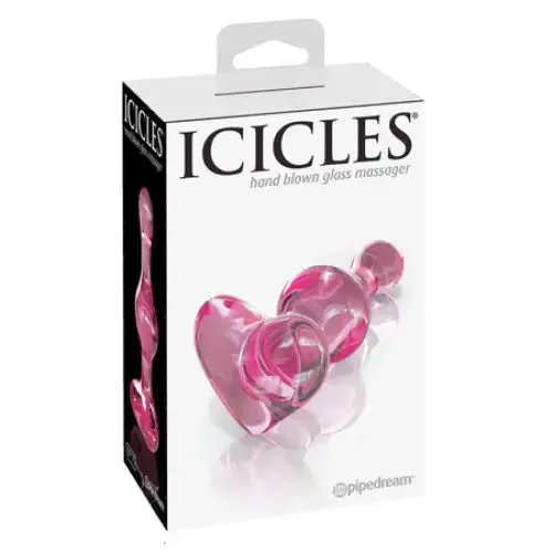 Icicles Pipedream Icicles No 75 Beaded Glass Massager With HeartShaped Base Anal Icicles Pipedream Icicles No 75 Beaded Glass Massager With HeartShaped Base Anal