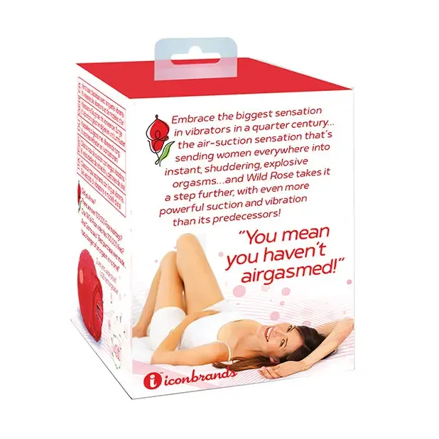Icon Brands INC Vibrators Wild Rose Classic Vibrator Red Icon Brands INC Vibrators Wild Rose Classic Vibrator Red