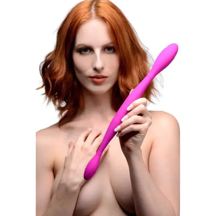 inmi Double Thump 7x Rechargeable Silicone Double Dildo Female Sex Toys inmi Double Thump 7x Rechargeable Silicone Double Dildo Female Sex Toys