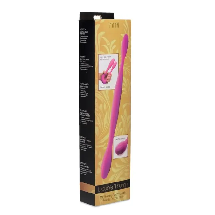 inmi Double Thump 7x Rechargeable Silicone Double Dildo Female Sex Toys inmi Double Thump 7x Rechargeable Silicone Double Dildo Female Sex Toys
