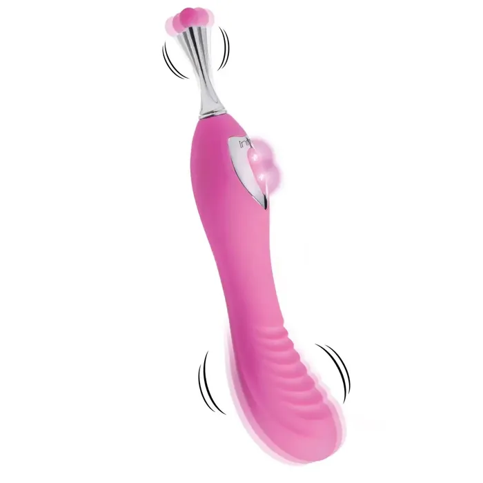 inmi Female Sex Toys Power Zinger Dual Ended Silicone Vibrator