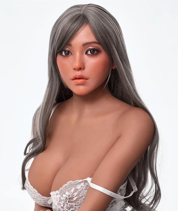 Irontech Doll Male Sex Toys HEADITDS40TANSILICONEBROWNLONG GREY HAIRM16 Irontech Doll Male Sex Toys HEADITDS40TANSILICONEBROWNLONG GREY HAIRM16