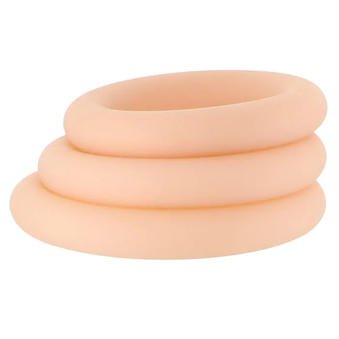 Jock Discreet Silicone Cock Ring Set in Light XR Brands Male Sex Toys