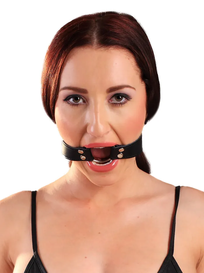 Leather Beginners ORing Gag HonourSkintwocom Male Sex Toys