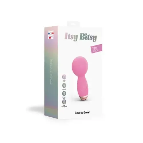 Love To Love Vibrators Love to Love Itsy Bitsy Rechargeable Silicone Mini Wand Vibrator Pink Passion Love To Love Vibrators Love to Love Itsy Bitsy Rechargeable Silicone Mini Wand Vibrator Pink Passion
