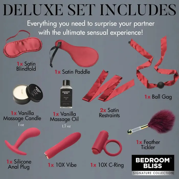 Lovers Deluxe Bondage Massage Set XR Brands Couples