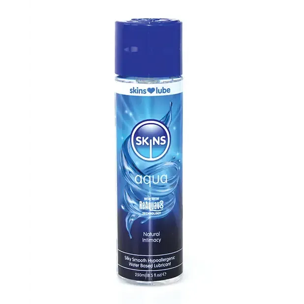 Lubricants Creative Conceptions LLC Skins Aqua WaterBased Lubricant 85 oz Lubricants Creative Conceptions LLC Skins Aqua WaterBased Lubricant 85 oz