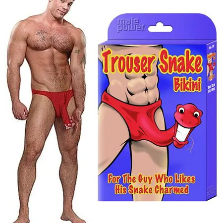 Male Power Male Sex Toys Male Power Trouser Snake Bikini Red