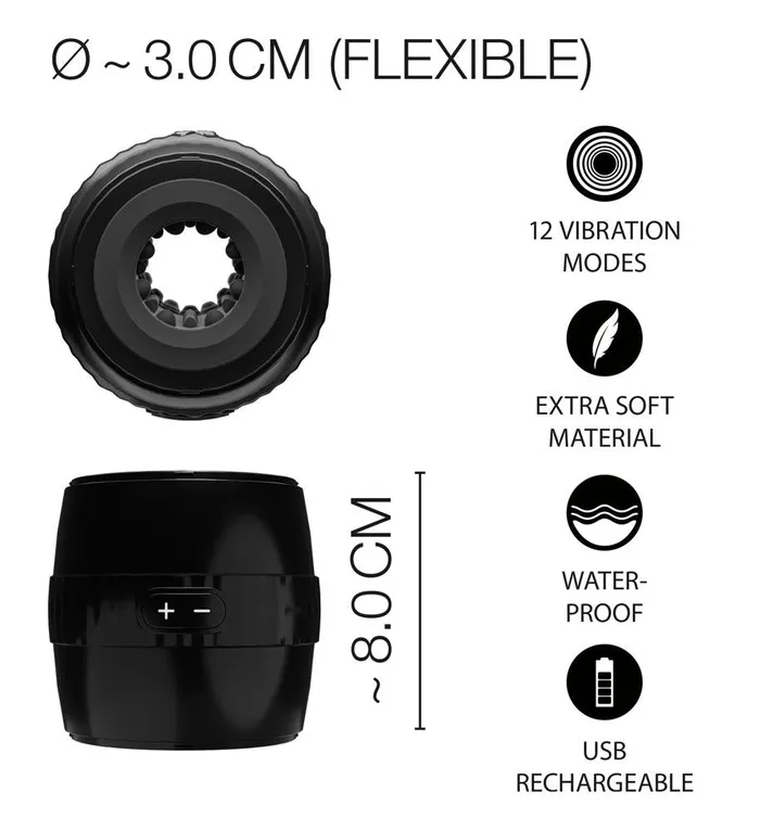 Male Sex Toys 4TYears Donut Masturbator Vibrating Cock Shaft Massager