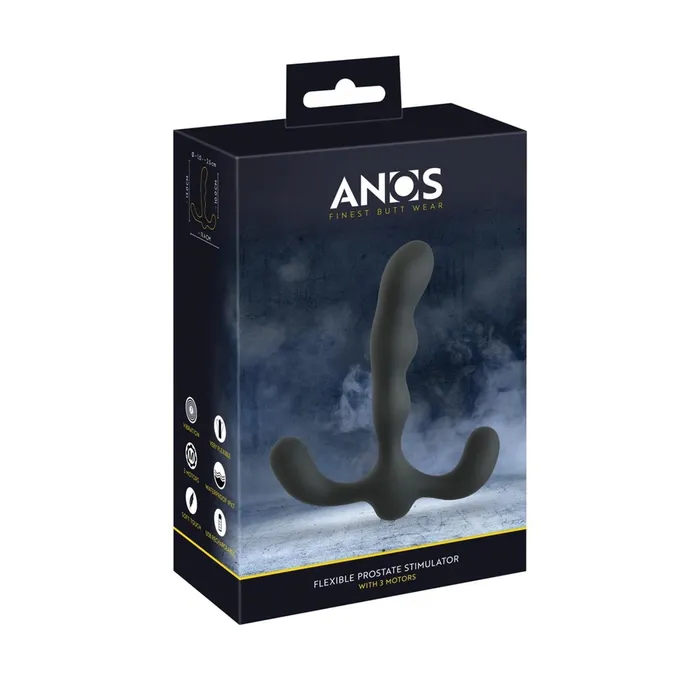 Male Sex Toys Anos Flexible Prostate Stimulator with 3 Motors
