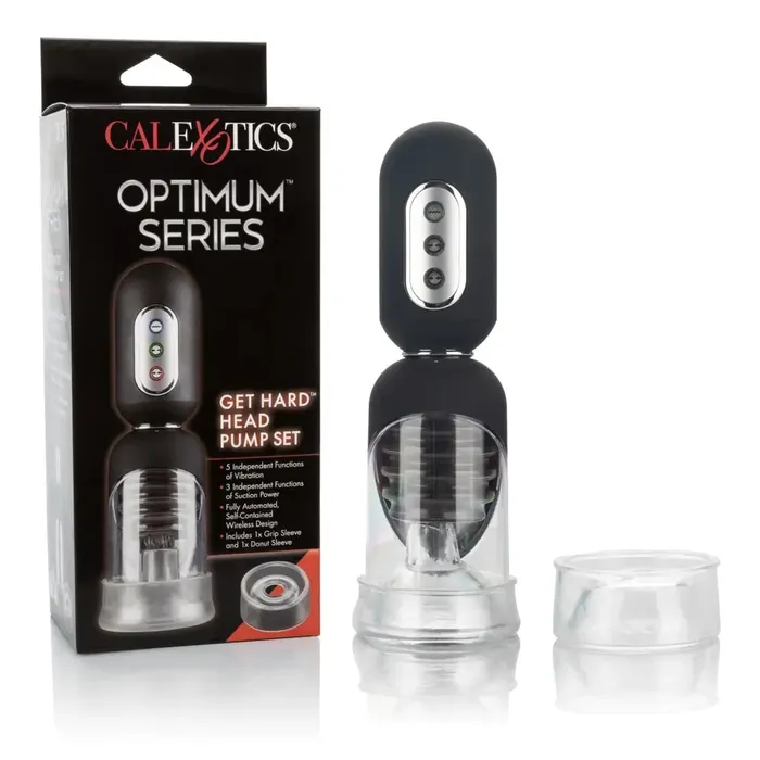 Male Sex Toys CalExotics Optimum Series Get Hard Head Pump Set