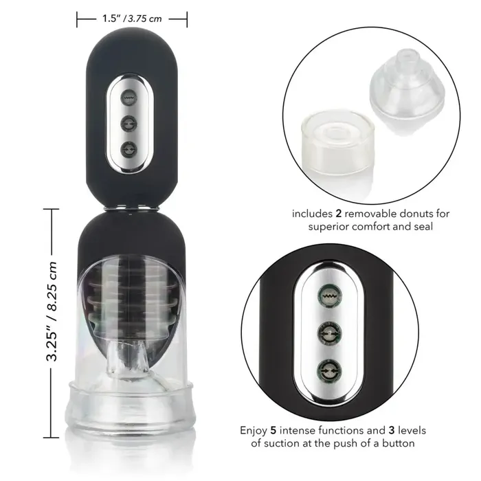 Male Sex Toys CalExotics Optimum Series Get Hard Head Pump Set