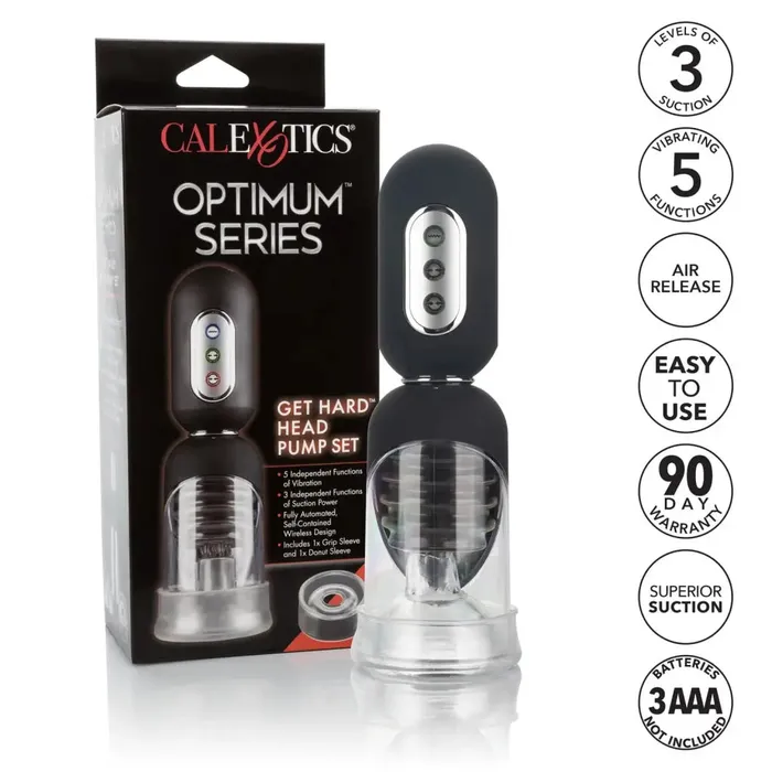 Male Sex Toys CalExotics Optimum Series Get Hard Head Pump Set