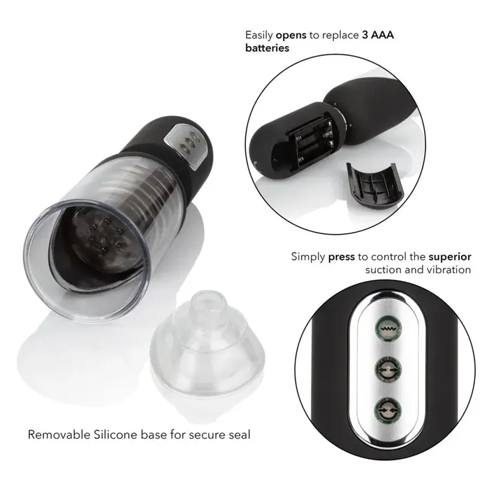 Male Sex Toys CalExotics Optimum Series Get Hard Head Pump Set