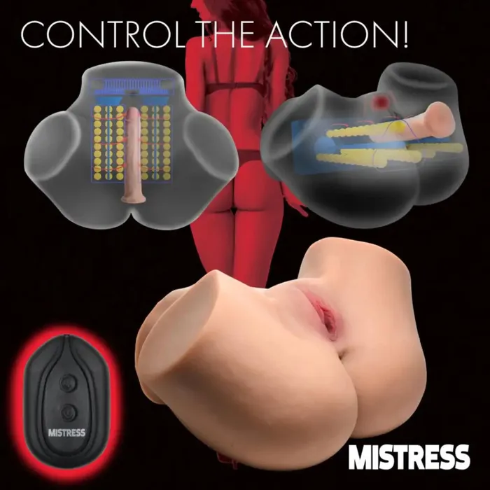 Male Sex Toys Curve Toys Squeezing And Vibrating Pussy And Ass Masturbator