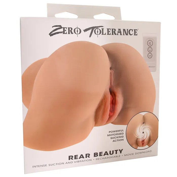 Male Sex Toys Evolved Novelties Rear Beauty Sucking Vibrating Masturbator in Light
