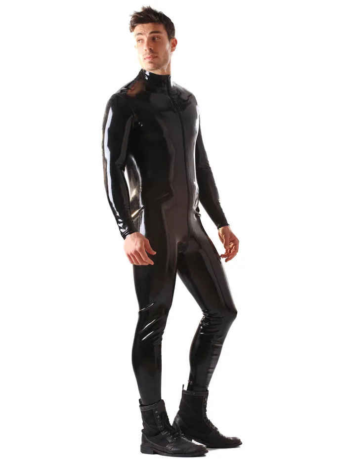 Male Sex Toys HonourSkintwocom Clearance Male Latex Catsuit With Front Through Zip