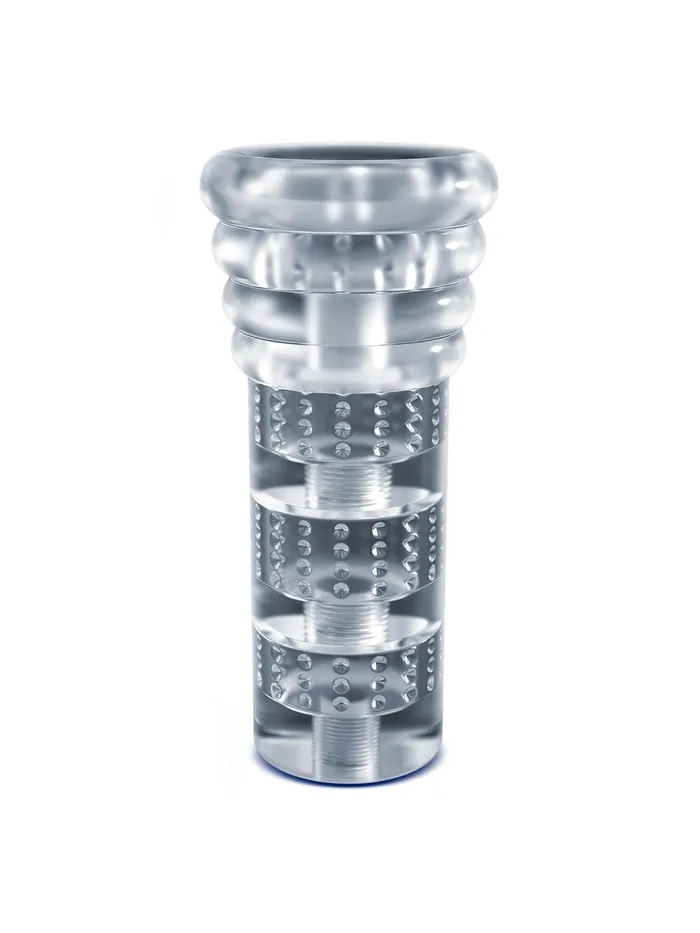 Male Sex Toys HonourSkintwocom Rize Luz Self Lubricating Stroker Clear