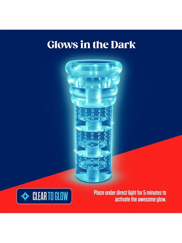 Male Sex Toys HonourSkintwocom Rize Luz Self Lubricating Stroker Clear