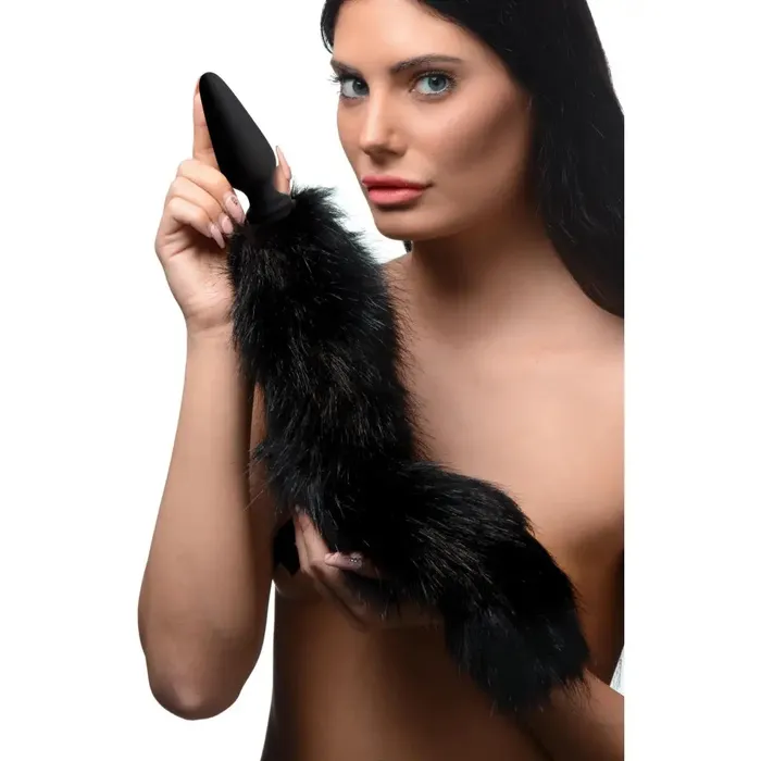 Male Sex Toys Large Anal Plug With Interchangeable Fox Tail Tailz