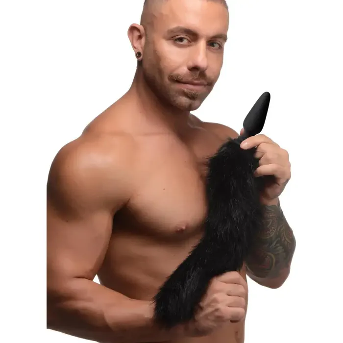 Male Sex Toys Large Anal Plug With Interchangeable Fox Tail Tailz