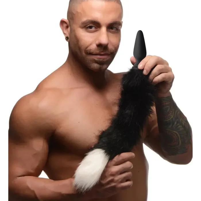 Male Sex Toys Large Anal Plug With Interchangeable Fox Tail Tailz