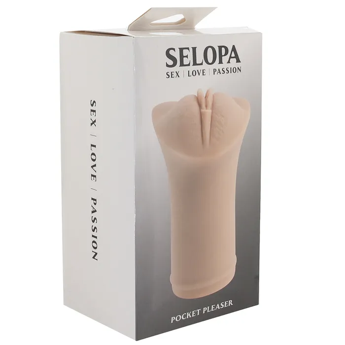 Male Sex Toys Selopa Pocket Pleaser Stroker in Light Evolved Novelties
