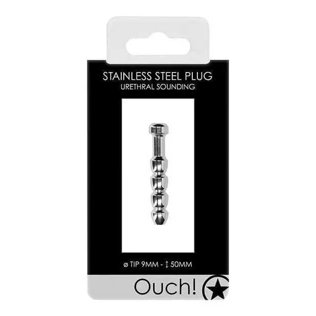 Male Sex Toys Shots America Shots Ouch 9mm Urethral Sounding Metal Plug