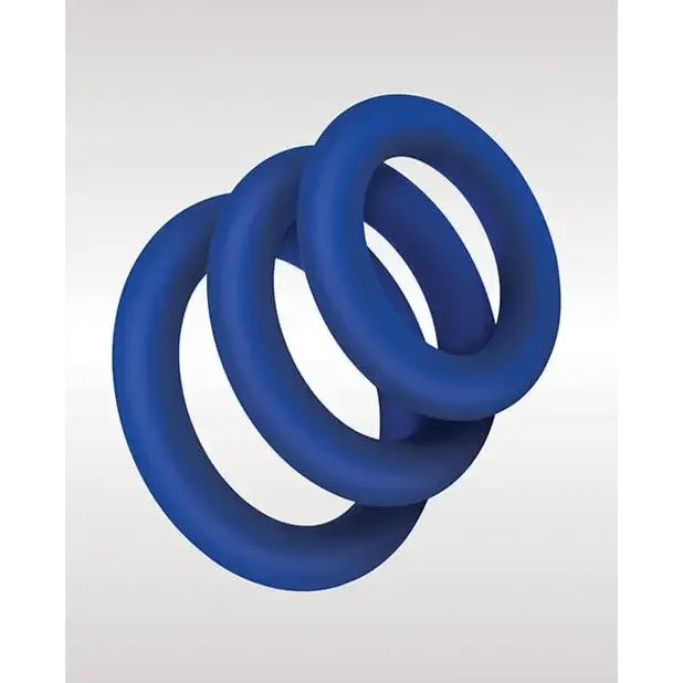 Male Sex Toys Zolo Extra Thick Silicone Cock Rings Blue Pack Of 3 ZOLO Male Sex Toys Zolo Extra Thick Silicone Cock Rings Blue Pack Of 3 ZOLO