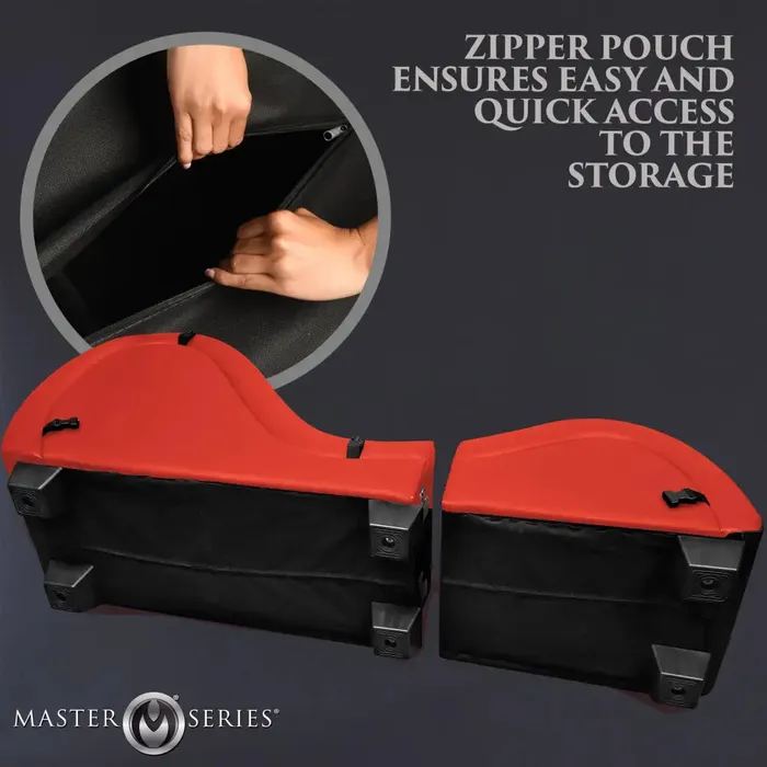 Master Series Detachable Kinky Couch Sex Chaise With Love Pillows Red Vibrators