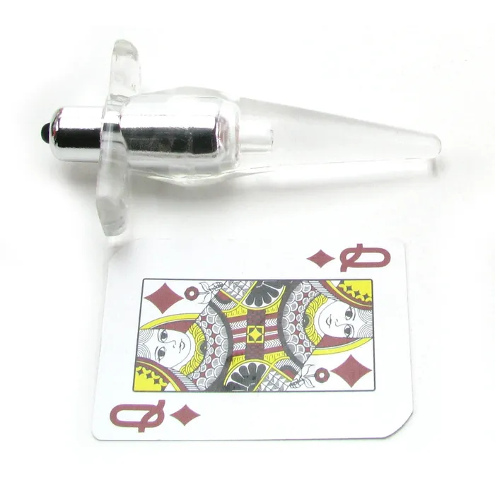 Mini Vibro Tease Anal Probe in Clear CalExotics Anal