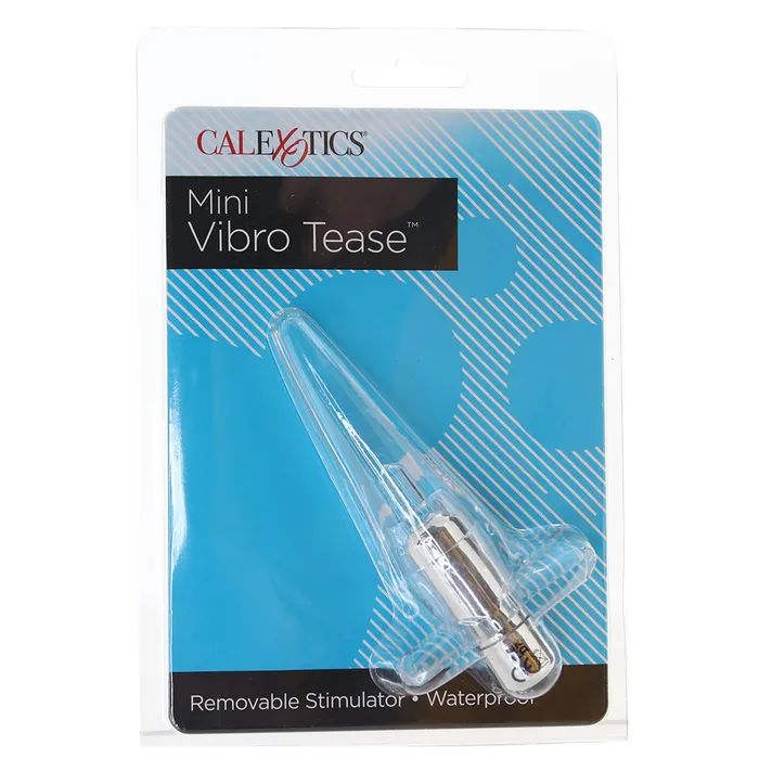 Mini Vibro Tease Anal Probe in Clear CalExotics Anal