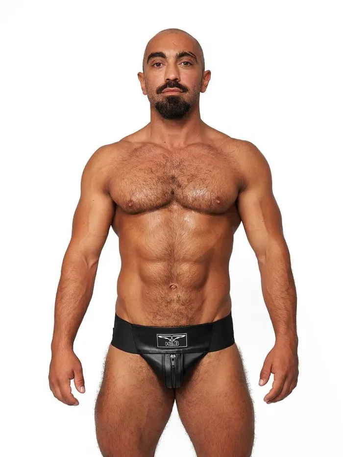 Mister B Leather Premium Jockstrap Black Mister B Restraints