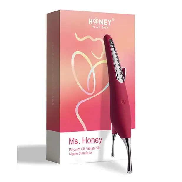 Ms Honey Pinpoint Clit Vibrator Nipple Stimulator Red Wine Honey Play Box Vibrators Ms Honey Pinpoint Clit Vibrator Nipple Stimulator Red Wine Honey Play Box Vibrators