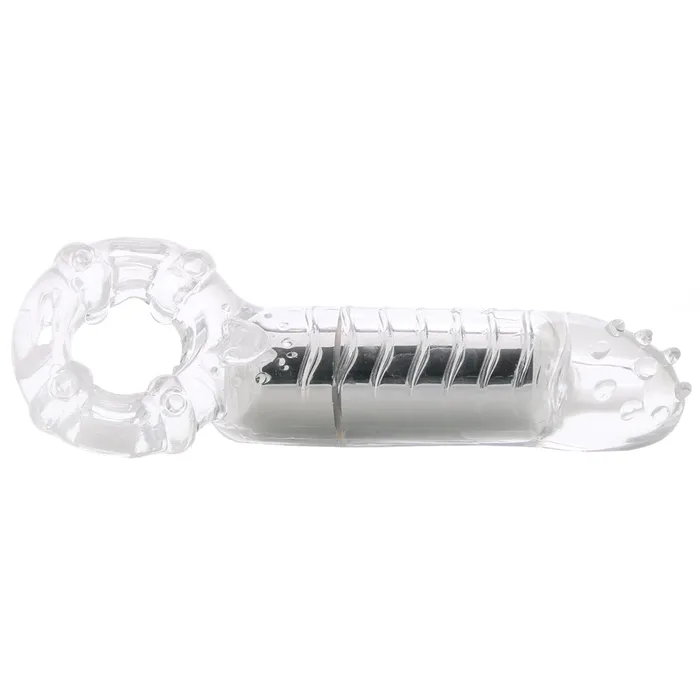 Nasstoys Couples MachO Clitoral Massage Vibrating Cock Ring in Clear Nasstoys Couples MachO Clitoral Massage Vibrating Cock Ring in Clear