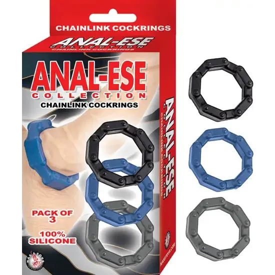 Nasstoys Male Sex Toys Analese Collection Chain Link Cock Rings