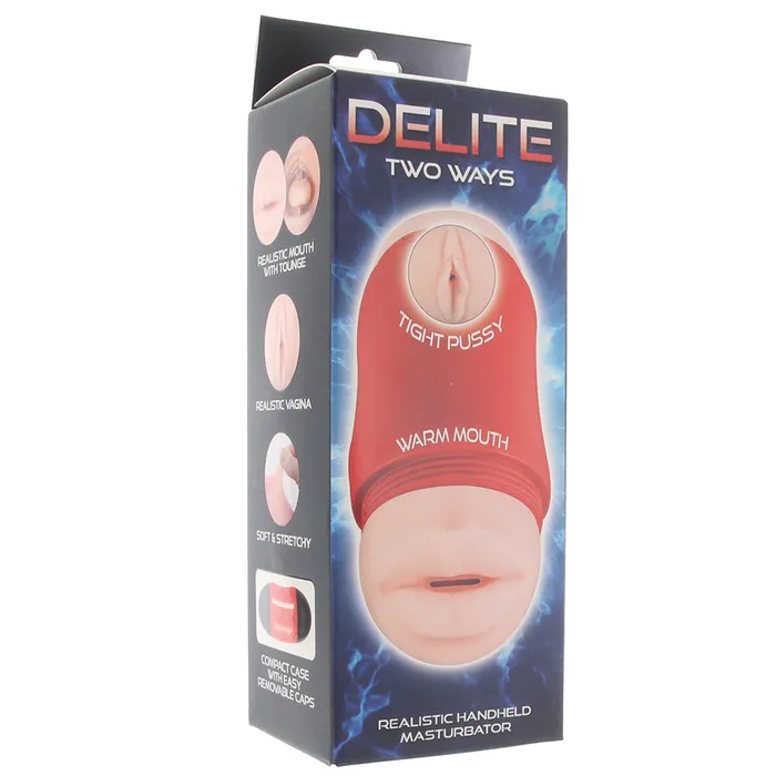 Nasstoys Male Sex Toys Delite Two Ways Mouth and Pussy Masturbator