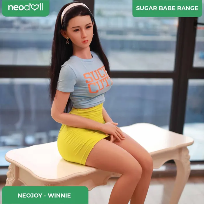 Neodoll Sugar Babe Neodoll Sugar Babe Winnie Silicone TPE Hybrid Sex Doll Uterus Gel Breast 157cm Natural Male Sex Toys