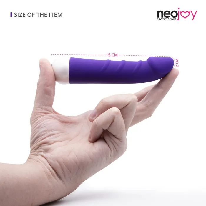 Neojoy 7 Vibes Premium Silicone Vibrating Dildo Purple 15cm 59 Inch Neojoy Vibrators