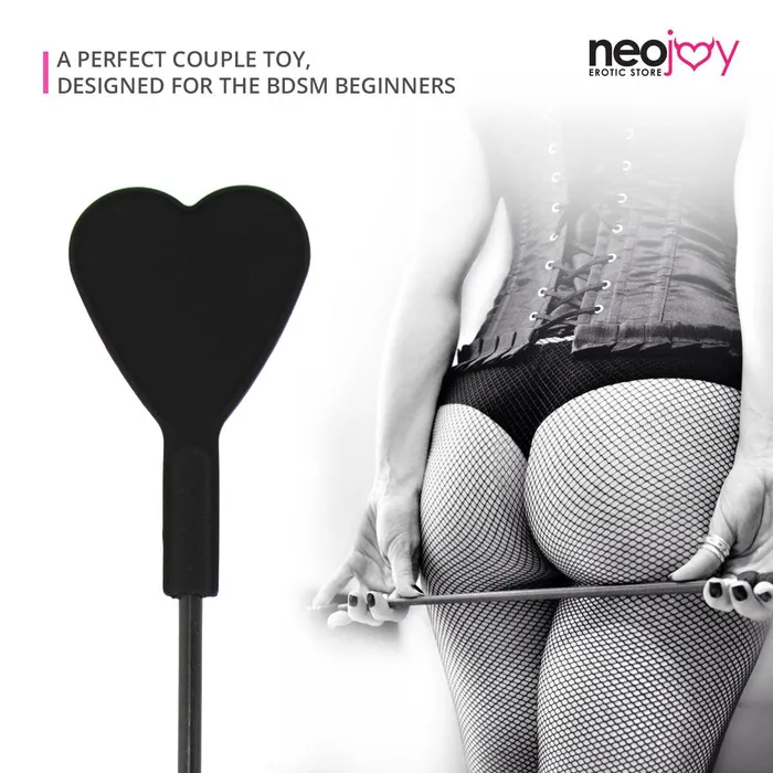 Neojoy Heart Bondage Spanker Silicone Black 1968 inch 50cm Neojoy Anal