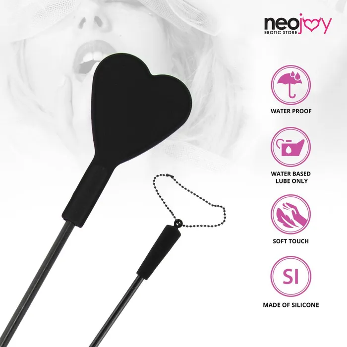 Neojoy Heart Bondage Spanker Silicone Black 1968 inch 50cm Neojoy Anal