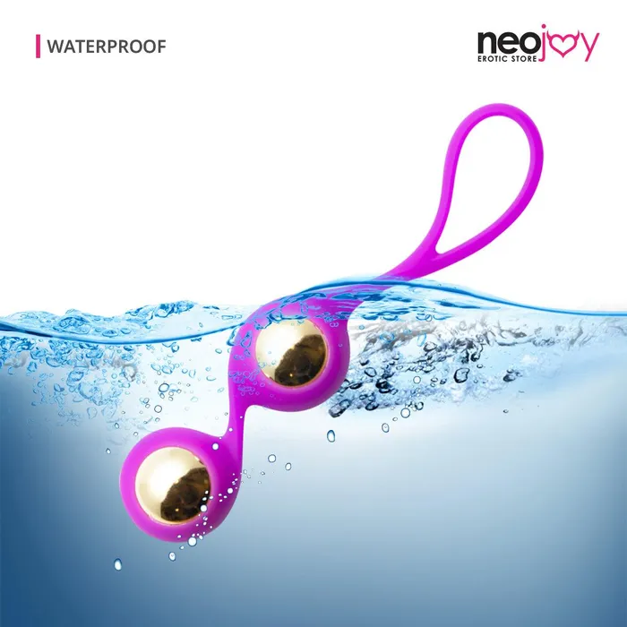 Neojoy Kegel Balls Gold Silicone Geisha Balls Pelvic Training Neojoy Female Sex Toys